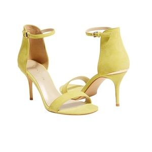 Karen Millen LIME suede stiletto sandals